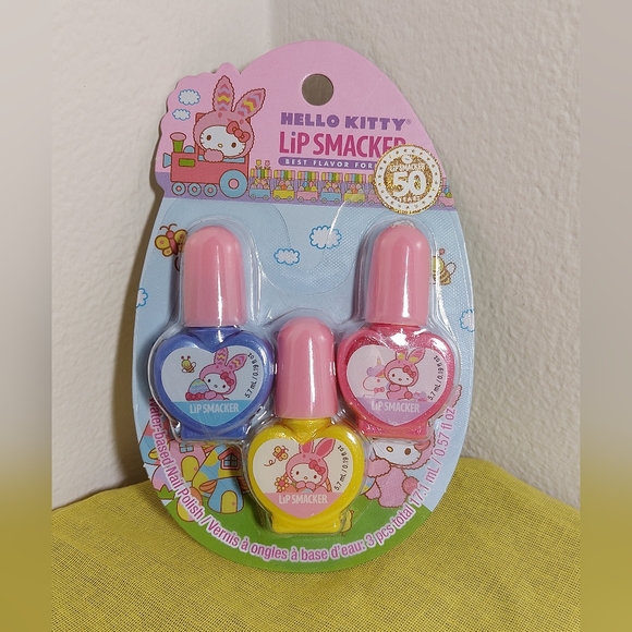 Hello Kitty Lip Smackers 50th Anniversary Nail Polish Trio - Picture 7 of 8